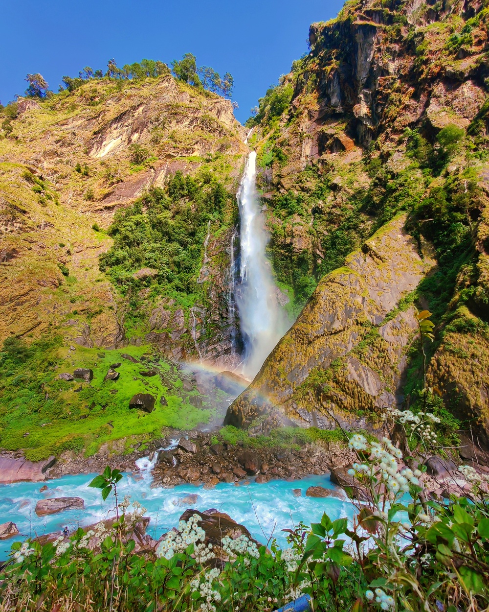 Waterfall just before reaching Chhetchhet